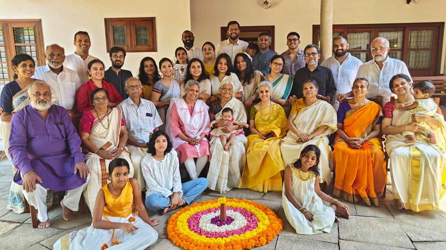 Onam in Kerala is celebrated with great pomp and grandeur, bringing friends and family together. On the final day of the 10-day festival, Kolkata businessman Rajeev Nair, originally from Kerala’s Kottayam shares with The Telegraph Online a glimpse into his family’s celebrations and traditions back home