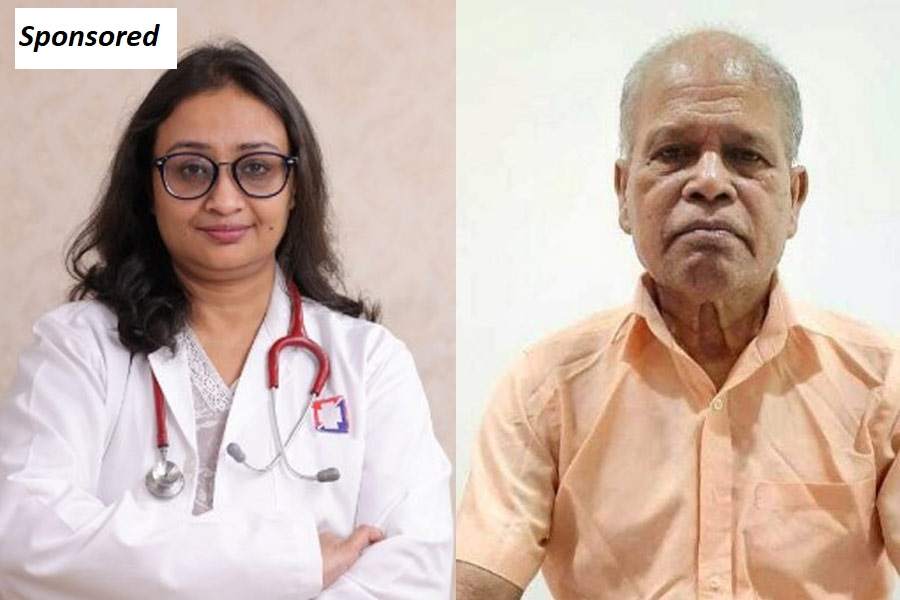 Dr. Shazia Gulshan with patient Bhabendranath Halder