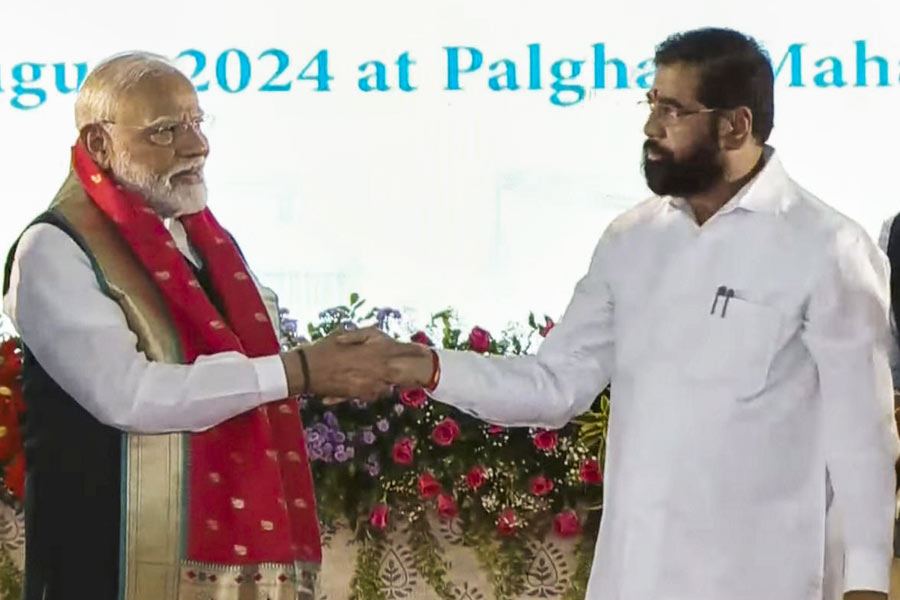PM Narendra Modi with Maharashtra CM Eknath Shinde