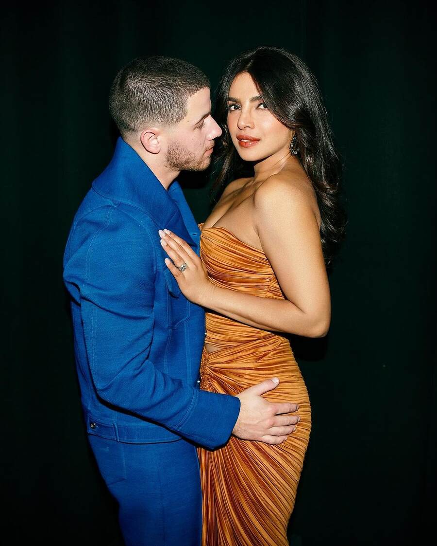 Nick and Priyanka, who tied the knot on December 1, 2018, shared a romantic moment for the lens.