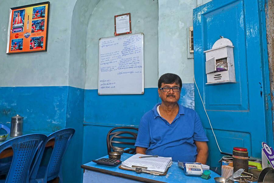 Sandeep Dutta, the present-generation owner of the boarding house and Mahal