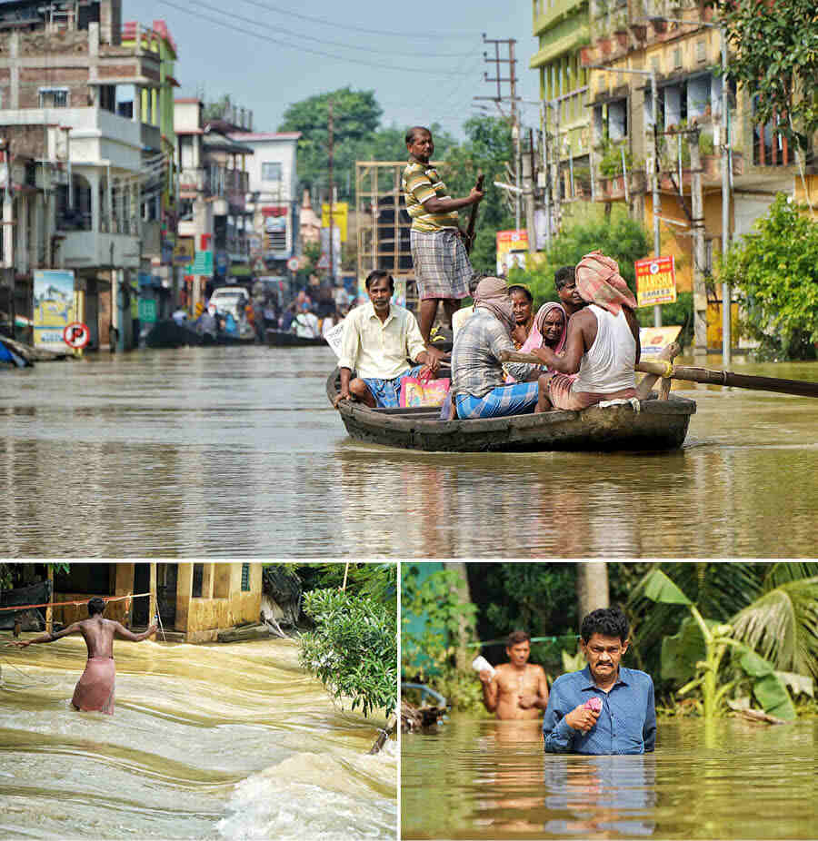 Extreme floods for the past four days have affected the lives of countless people of Ghatal in West Midnapore district