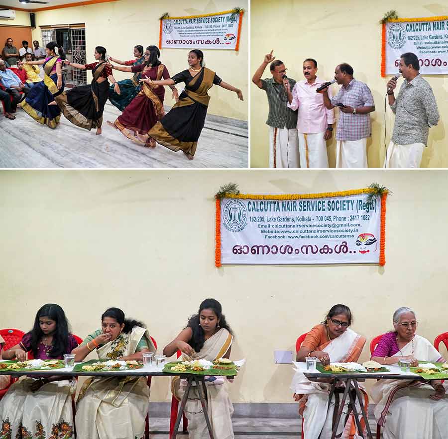 Calcutta Nair Service Society celebrated Onam with Kolkata’s Malayali community. Dance, music and ‘sadya’ were a part of the celebrations  