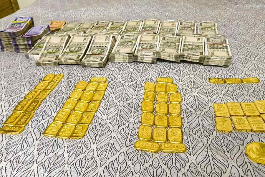 57 gold bars, Rs 16 lakh seized during searches by CBI. A cyber criminal was also arrested on FBI input.