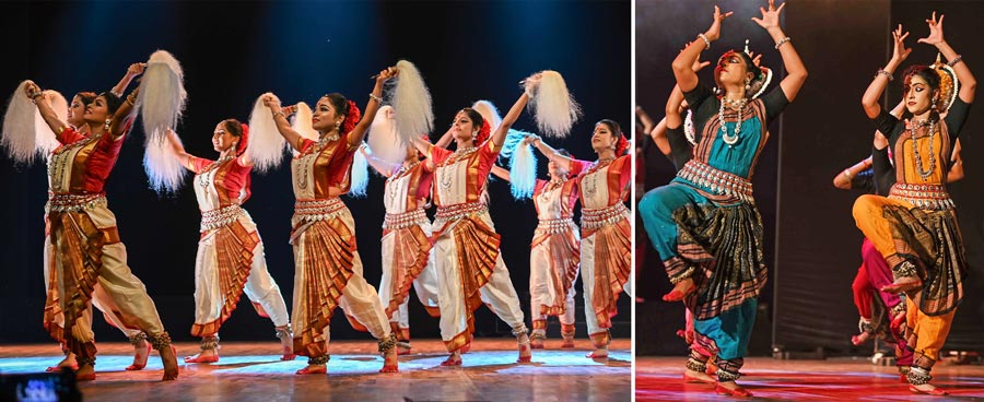Ganguly led her troupe members in a visually breathtaking retelling of Durga’s epic battle with Mahishasur. Through grace, rhythm, and profound emotion, the performance transported the audience into the heart of this timeless myth