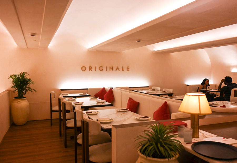 The second floor has lounge-like vibes and a minimalistic decor with blank walls and dim lights, with sofa and chair seating around marble-top tables, and is accented with lamps and indoor plants. Talking about the new Park Street eatery, creative director Naman Dhandhania said, ‘Our new flagship outlet marks a significant milestone for Fabbrica. The expanded space has allowed us to fully bring our creative vision to life, offering a more immersive and experiential dining experience that we’ve always envisioned’