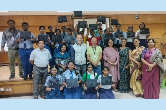 Sushila Birla Girls’ School hosted a vibrant art workshop in collaboration with Alliance Française du Bengale on September 18, 2024; creating an unforgettable experience for 20 eager students from Birla High School Moira Street, Birla High School Mukundapur, and Sushila Birla Girls' School. 