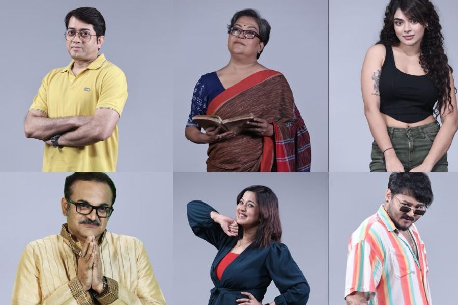(Clockwise from top left) Deepanjan 'Jack' Bhattacharya, Sudipa Bose, Amrita Debnath, Swarnakamal Jowardar, Sweta Tewari, and Rohit Mukherjee.