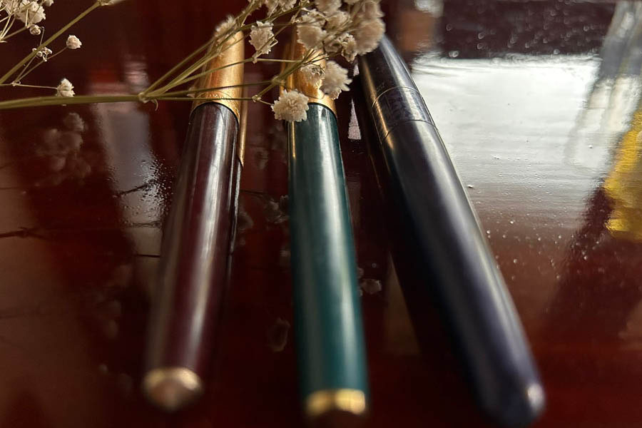 Three fountain pens that are almost regularly used