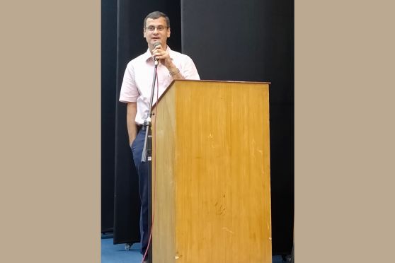 Prof (Dr) Dhrubasish Sarkar, Principal and Department Chair of CSE, IT Studies and ECE, presented the welcome address.