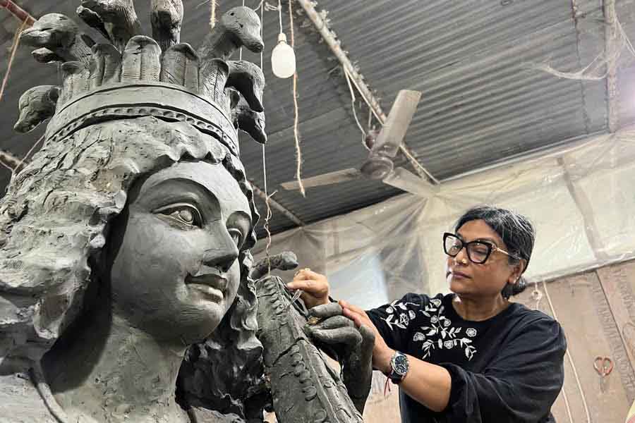 Burman frequently takes inspiration from female characters in mythology, with Draupadi being one of her favourites