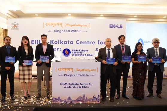 Dignitaries unveiling the EKCLE Logo