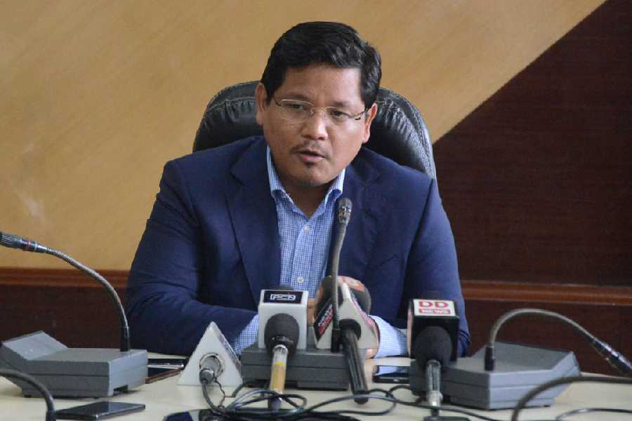 N Biren Singh and Conrad Sangma