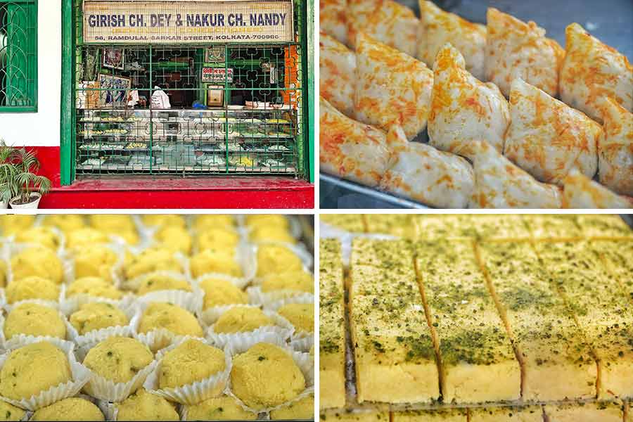 Ask anyone in north Kolkata about their favourite sweet shop, and Girish Chandra Dey & Nakur Chandra Nandy on Ramdulal Sarkar Street, near Bethune College, is the likely answer. At this time of the year, sandesh like Malai Shingara, Parijat, Kanchagolla and Dilkhush are the bestselling sweets at this shop established in 1844
