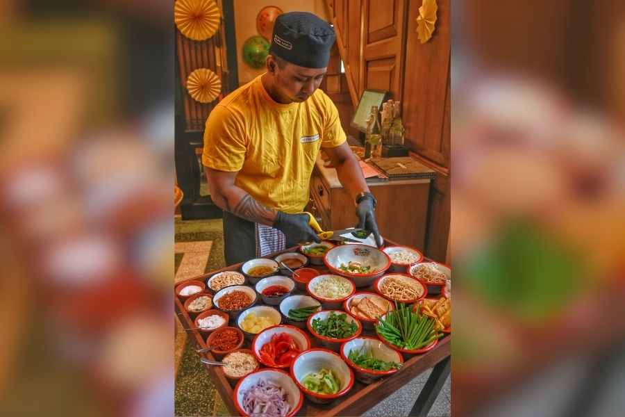 This year, Burma Burma has curated a Thingyan tiffin meal, traditional celebratory desserts, live hawker-style noodle salad, and a selection of refreshing new beverages