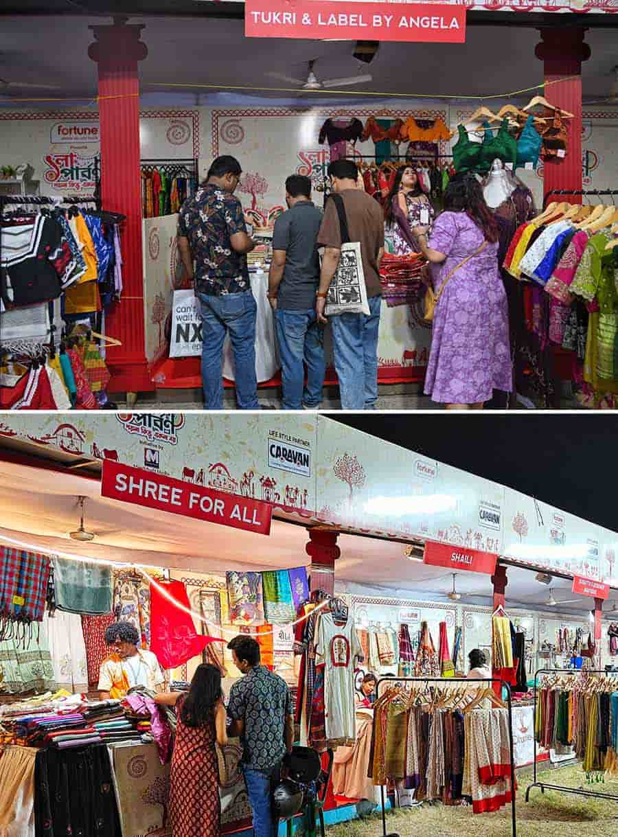 The lifestyle stalls were buzzing right through the four days as visitors flocked to make the most of the fair, buying saris and other items for the new year wardrobe.
