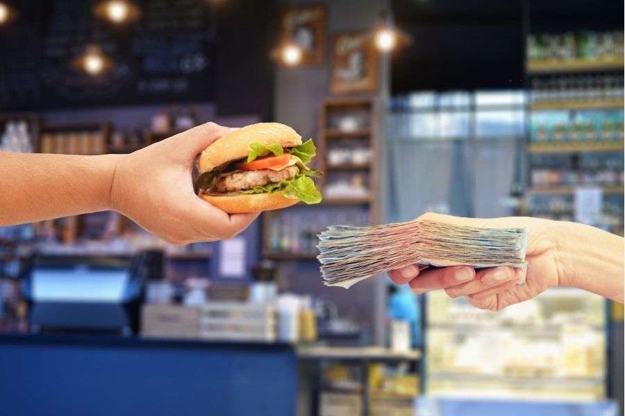 Households considered ‘urban elite’ in the financial year 2023 spent almost half of their monthly food budget on packaged food, dining out, and food delivery services
