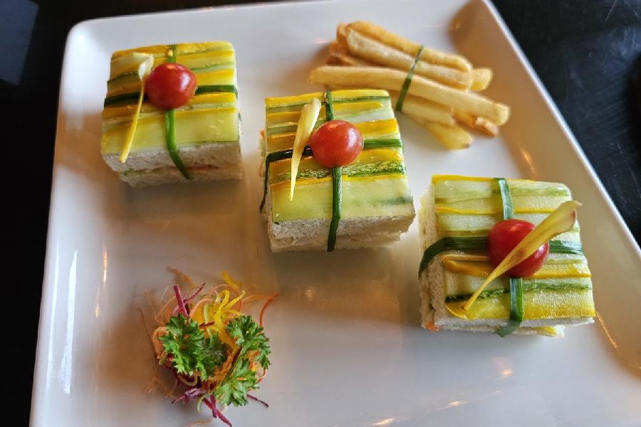 Popeye Veg Sandwich
