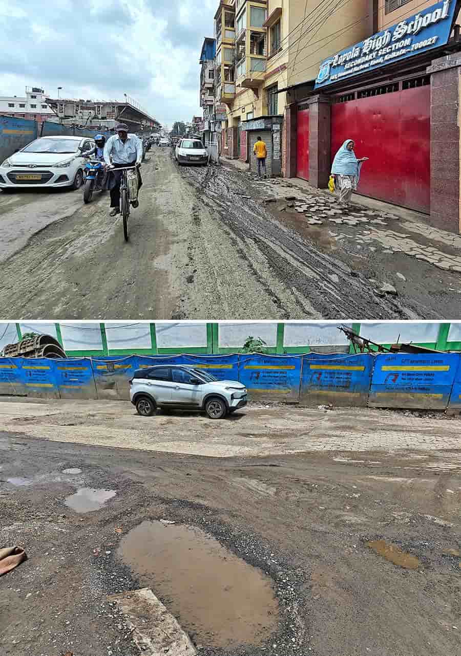 The condition near Loyola High School in Ekbalpore