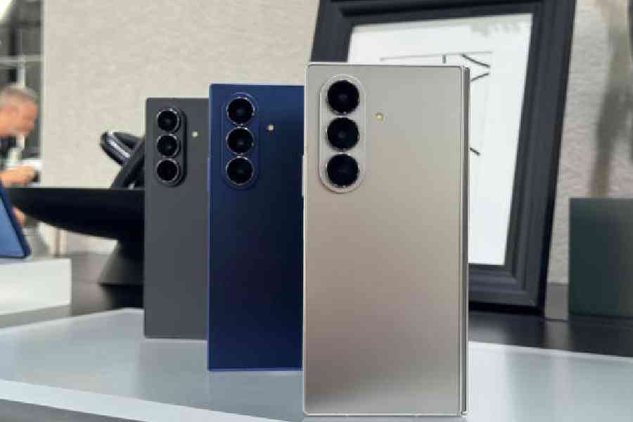 Samsung Galaxy Z Fold7 is just 8.9 mm thick when folded and 4.2 mm thick when unfolded. Picture: Mathures Paul