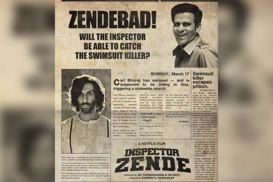 A poster of ‘Inspector Zende’