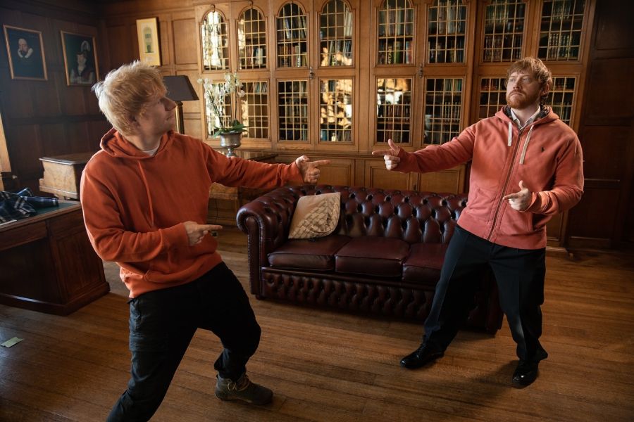 Rupert Grint and Ed Sheeran