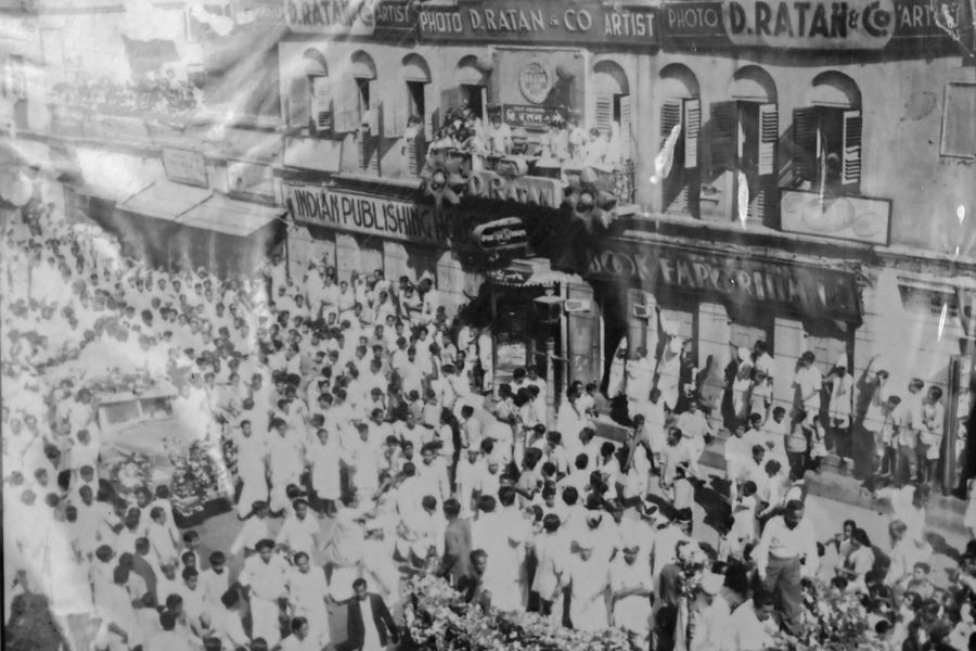 Funeral procession of Rabindranath Tagore in 1941