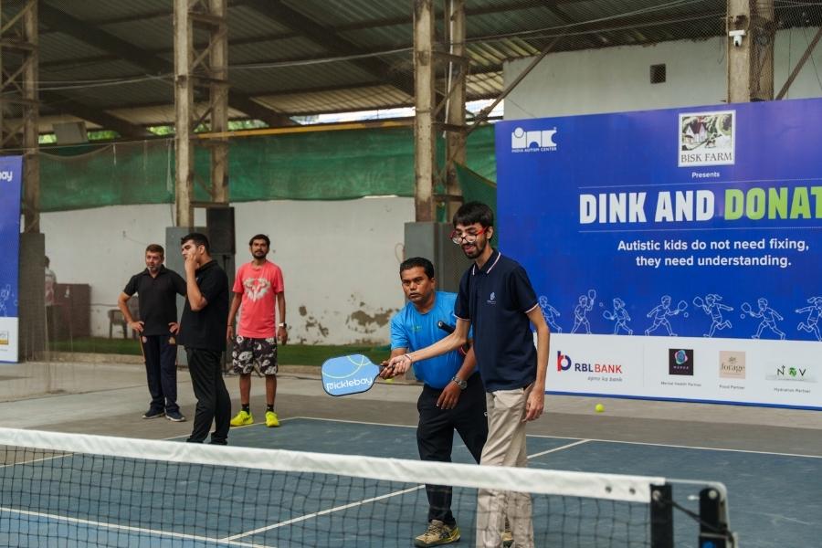 Every participant at Dink & Donate had a dedicated coach
