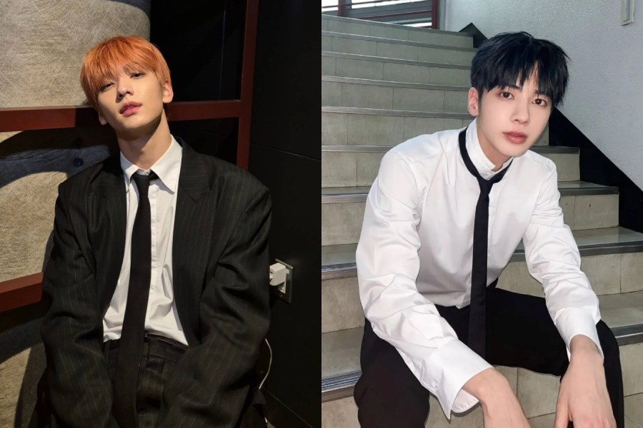 TXT members Soobin, Taehyun