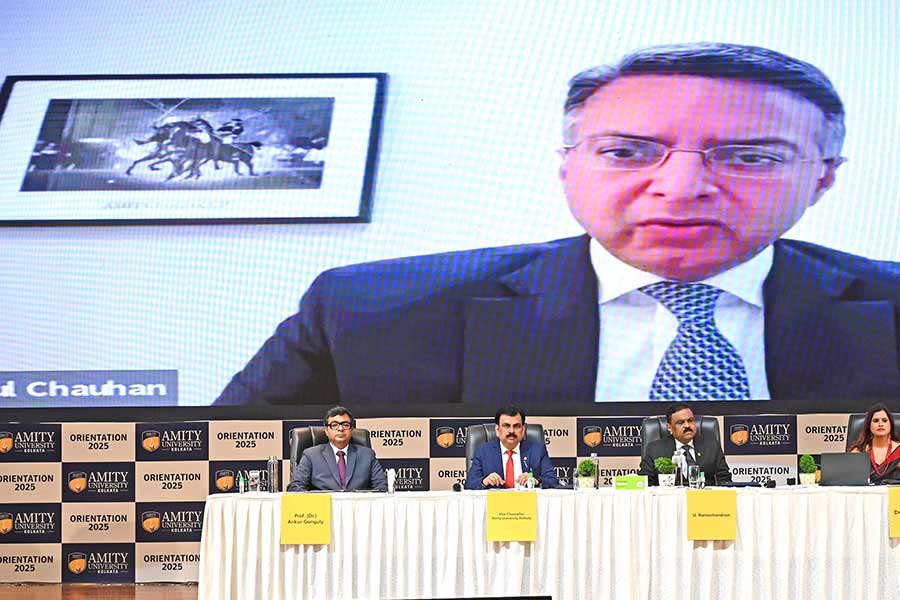 Chancellor Dr. Atul Chauhan who joined in virtually to usher his blessings on the new batch, set the ethos plainly, assuring families that Amity’s first promise is pastoral as well as academic. “When students join the portals of Amity, they are first our children and then your children,” he said, adding that parents would “see a transformation — in confidence, in conduct, in professionalism — that is our commitment.”