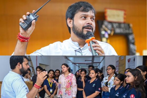 Nilkantha Chatterjee, Founder of OSCAR INDIA, highlighted how HAM Radio remains a bridge between Earth and space. Recalling a recent successful ISS communication from Bengaluru, he reinforced that HAM Radio is more than a hobby—it is an innovative tool for science and humanitarian efforts, allowing ordinary people to talk to astronauts and explore communication “beyond imagination.”