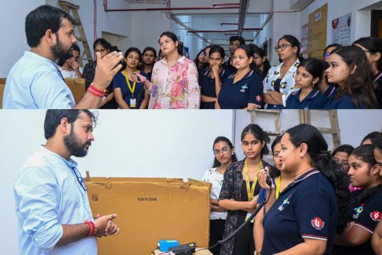 Additionally, under the guidance of Nilkantha Chatterjee, students successfully established communication with VU3IZV, Pritam Sarkar, a licensed Ham Radio Operator, experiencing both VHF and HF communications first-hand.