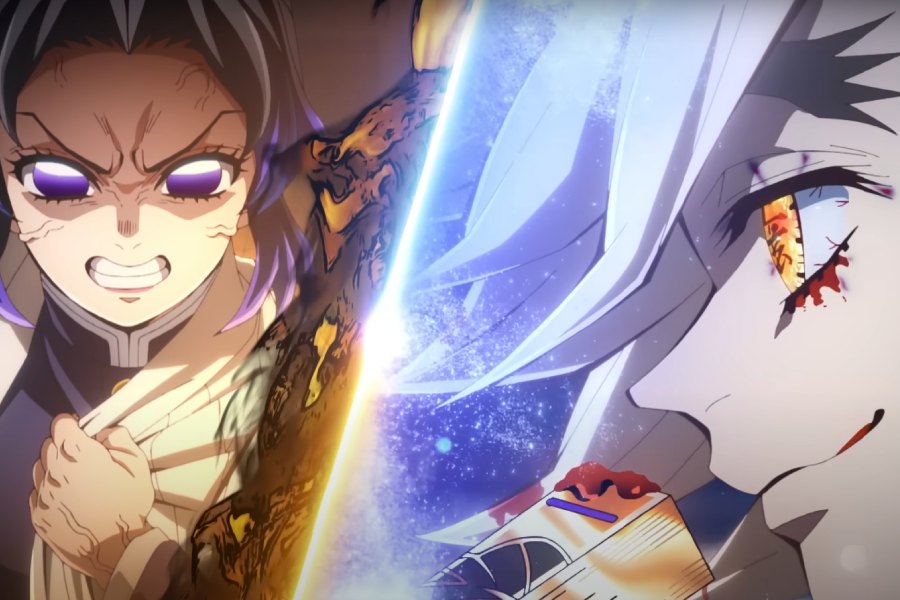 Shinobu and Douma in 'Demon Slayer: Infinity Castle'