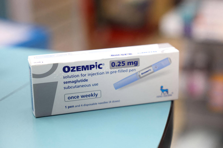 FILE PHOTO: A box of Ozempic made by Novo Nordisk is seen at a pharmacy in London