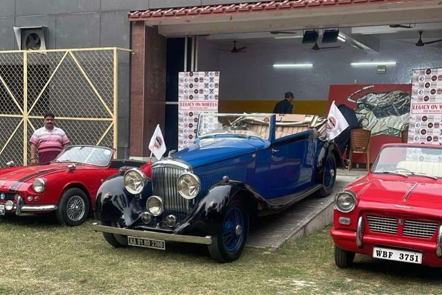 Cars on display at Anandaghar