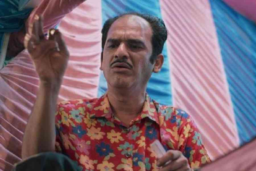 Ritwick Chakraborty as Haradhan in Nadharer Bhela