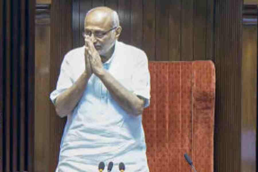 CP Radhakrishnan at the Rajya Sabha on Tuesday.