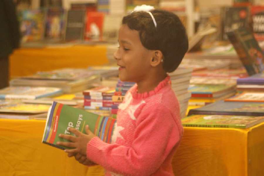 A girl at the North Bengal Book Fair in Siliguri last year