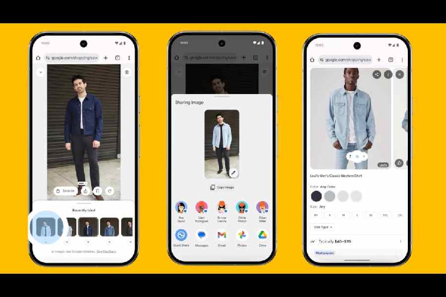 Your uploaded photo is not used beyond trying clothes on virtually.