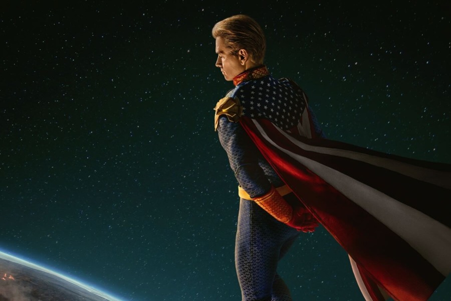 A poster of Homelander from \\\'The Boys\\\' Season 5