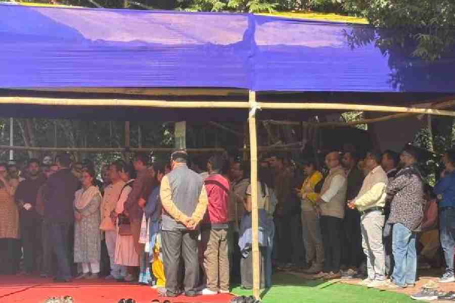 Protesters at Tezpur University on Thursday