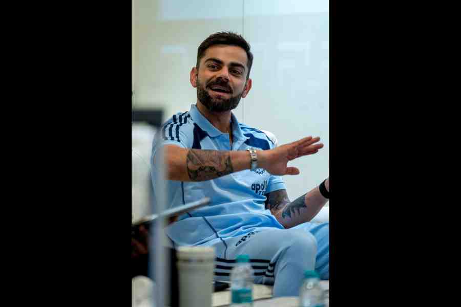 Virat Kohli on way to Visakhapatnam.