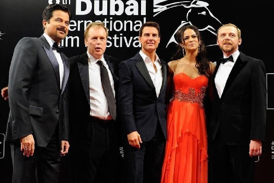 Anil Kapoor with the cast of ‘Mission: Impossible - Ghost Protocol’