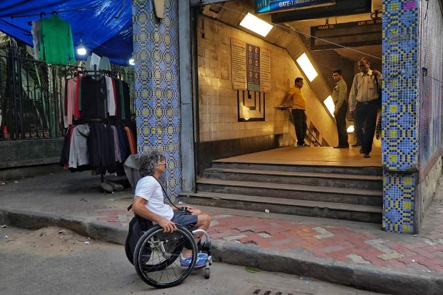 Andrea’s aim is to document the lives of people who move through Indian cities with disabilities — especially those without means