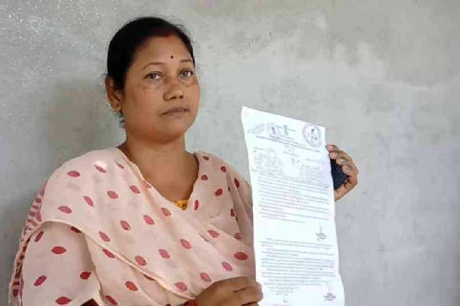 Anjali Seal, the homemaker from Alipurduar, one of the three persons who received the notice from the foreigners' tribunal in Assam earlier this year