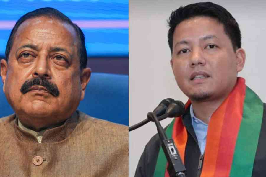 Jitendra Singh, Indra Hang Subba. File picture