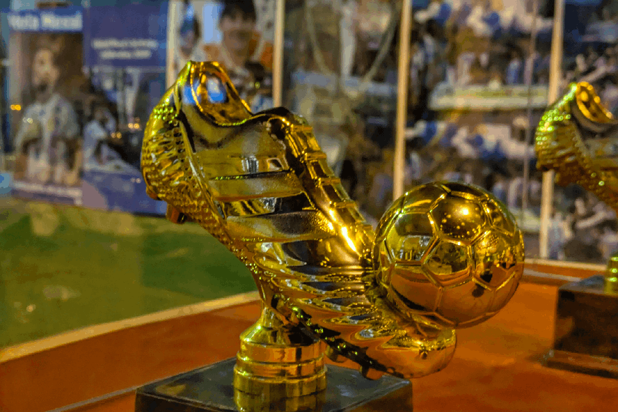 The La Liga Golden Boot is one of the several awards that are on display as replicas