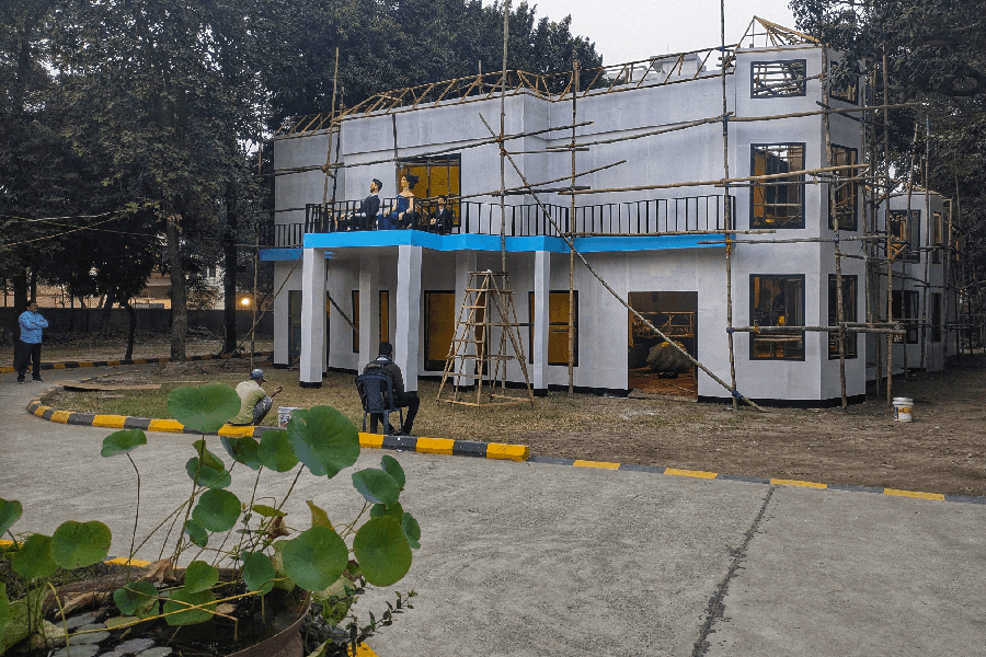 The fanzone is set to resemble the exterior of Messi's house in Miami