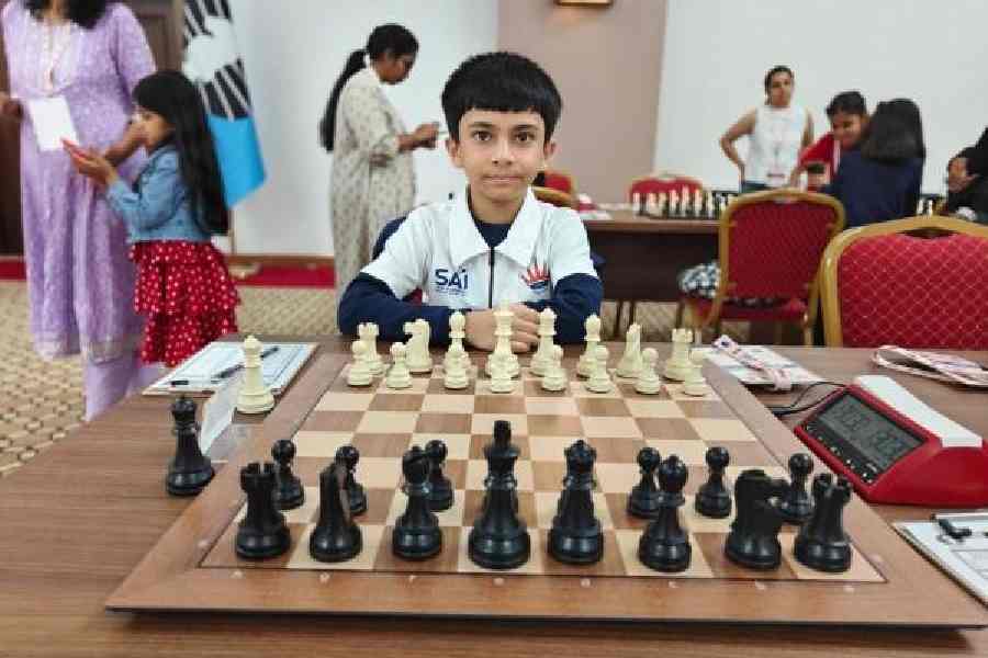 Sarbartho Mani of South Point School in action at Fide World Cup 2025 in Batumi, Georgia
