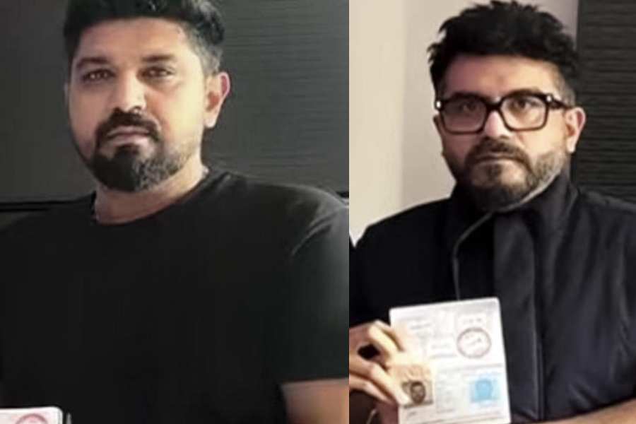 Saurabh Luthra (left) and Gaurav Luthra after they were detained by the Thailand police.